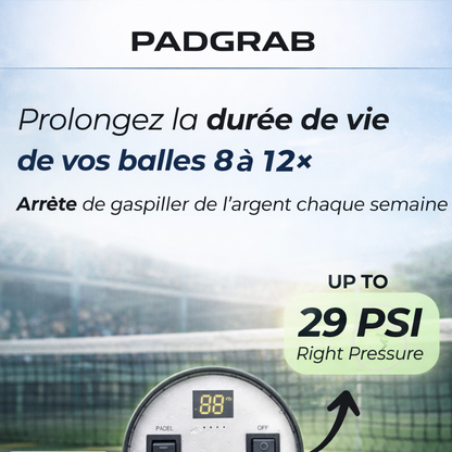 Pressuriseur de Balles de Padel – Prolonge la Durée de Vie des Balles