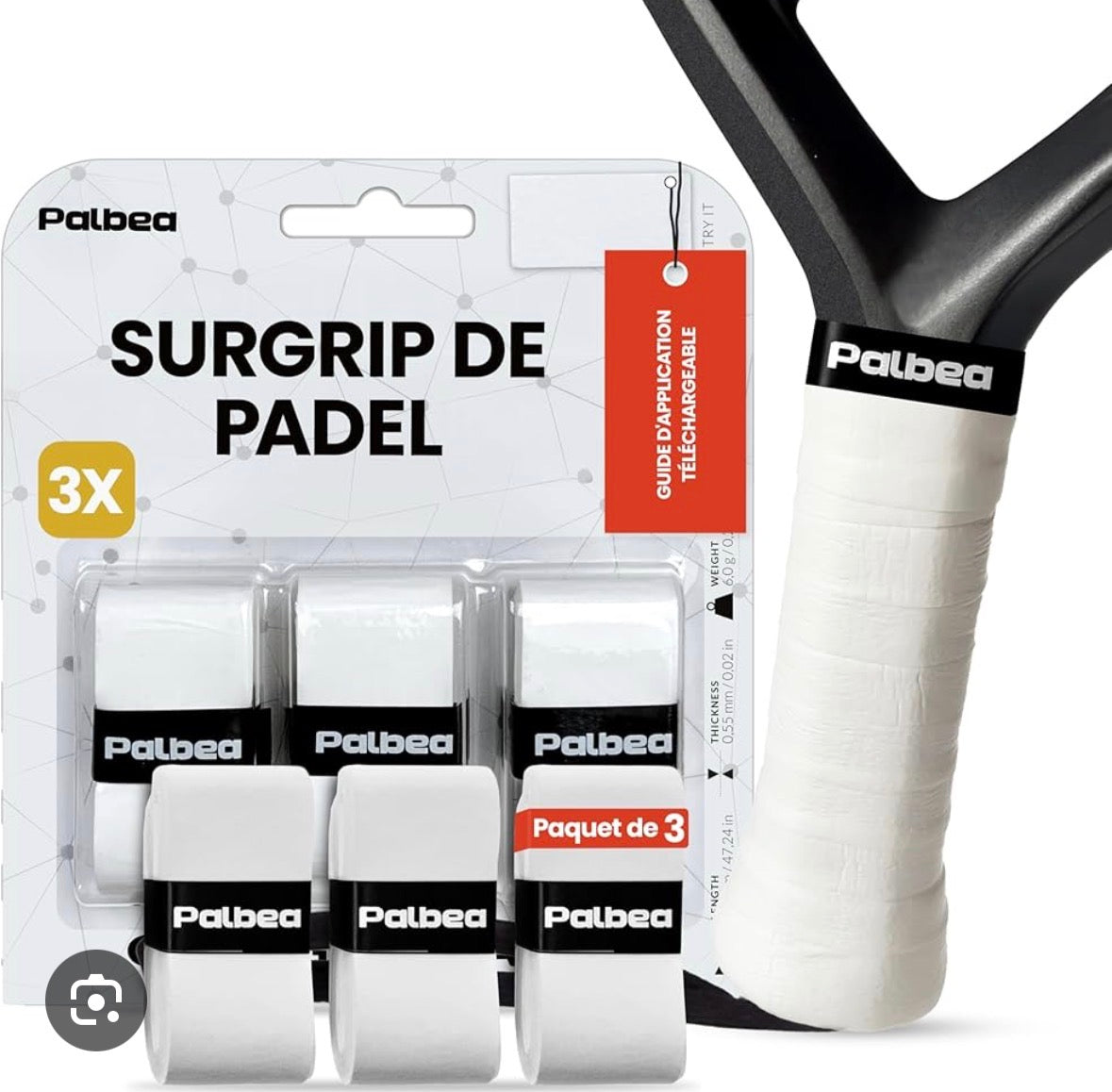 Overgrips de Padel – Confort, Adhérence & Contrôle (Pack x3)
