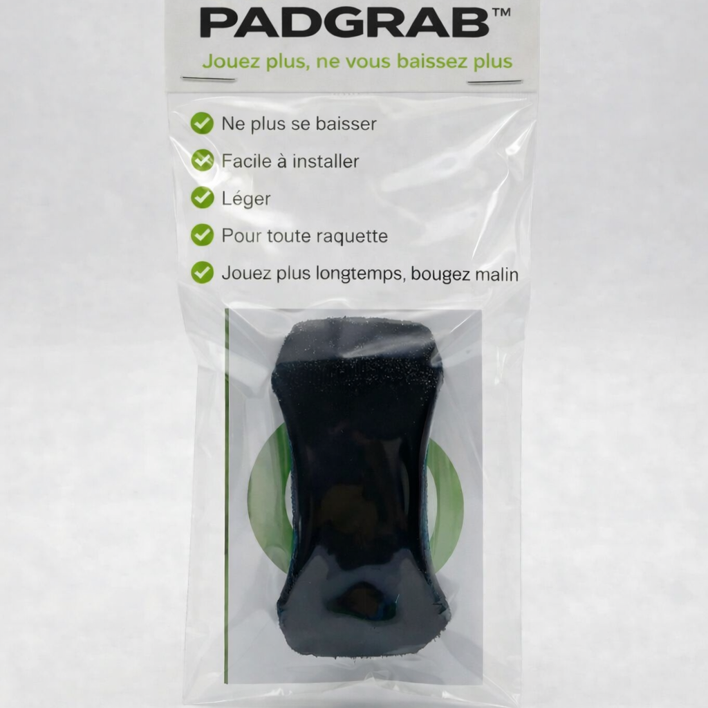 Pad Grab™ – Ramasse-balle pour raquette de padel